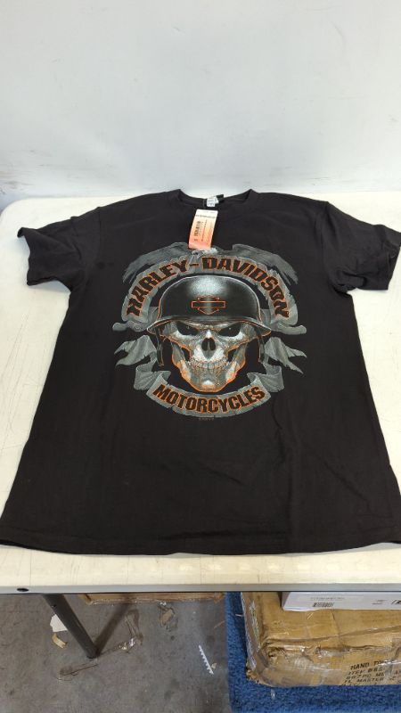 Photo 2 of Harley-Davidson Men's Ghoulish Skull Short Sleeve Crew-Neck T-Shirt - Black
