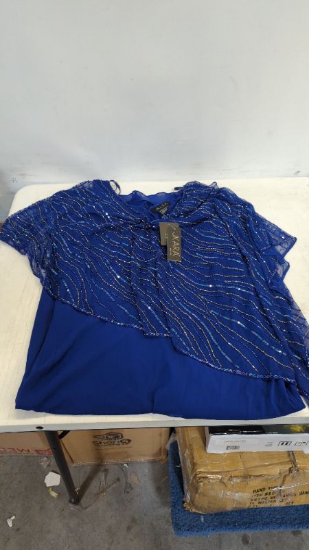Photo 1 of J Kara Women's Capelet Dress 14 Plus Royal Multi
