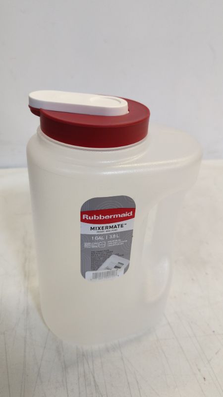 Photo 2 of Rubbermaid® Mixermate™ Leak-Resistant Pitcher, 1 Gallon 128 Fl Oz (Pack of 1) Pitcher