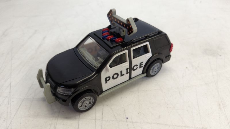Photo 2 of Driven by Battat – Micro Police SUV – Toy Car with Lights and Sound – Rescue Cars and Toys for Kids Aged 3 and Up, WH1127Z, Blue,red
