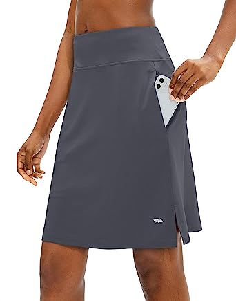 Photo 1 of Viodia Women's 20" Knee Length Skorts Skirts UPF50+ Athletic Tennis Golf Skirt for Women Casual Summer Skirts
