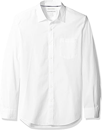 Photo 1 of Amazon Essentials Men's Slim-Fit Long-Sleeve Poplin Shirt
