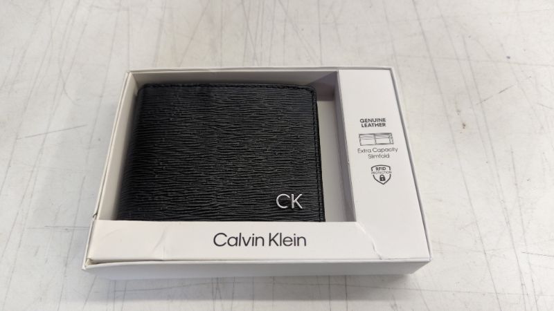 Photo 2 of Calvin Klein Protection RIFID Men's Genuine Leather Wallet, Black, std, American
