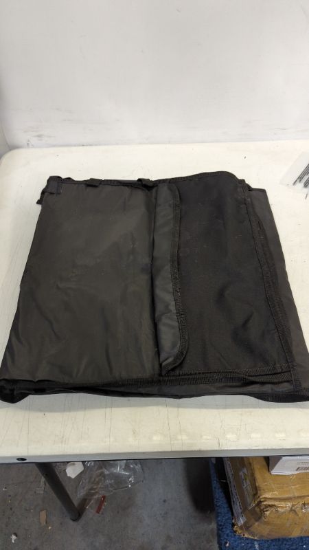 Photo 1 of Active Pets Cotton Car Seat Cover for Dogs - Standard Waterproof Vehicle Seat Cover for Back Seat in SUV or Truck - Convertible Pet Hammock & Trunk Protector for Travel - Black
