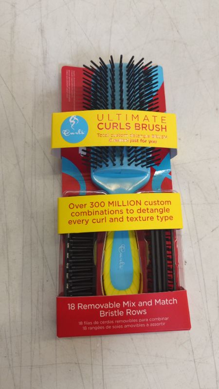 Photo 2 of CURLS Styling Tools Ultimate Detangler Brush - Customizable Bristles for Thin or Thick Hair - For All Curl Types and Patterns,1CT