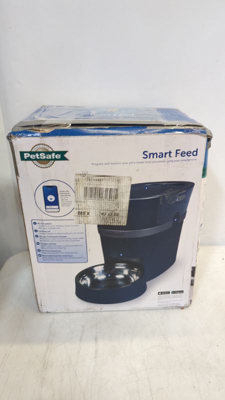 Photo 2 of PetSafe Smart Feed Automatic Pet Feeder for Cat and Dogs - Optional 2 Meal Splitter - Wi-Fi Enabled for iPhone and Android Devices (Compatible with Alexa), Portion Control and Programmable Timer Feeder for 1 Pet