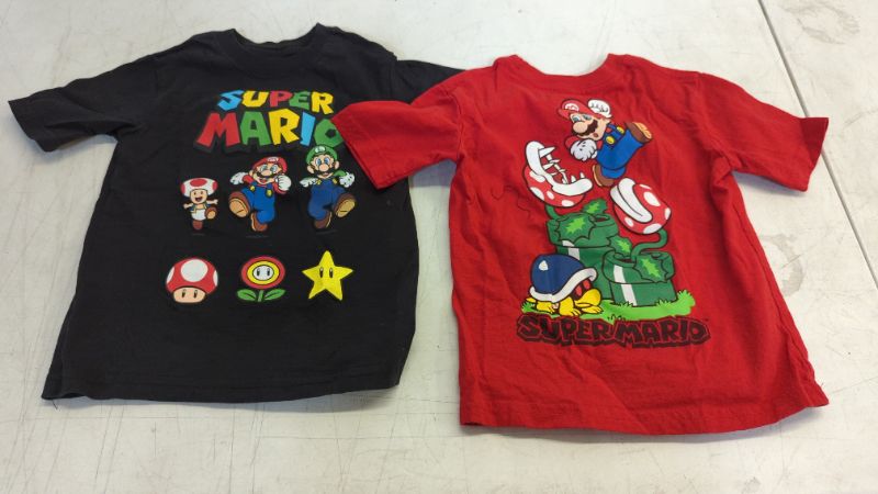 Photo 1 of Nintendo Super Mario Bros. Boys Mario Kart & Friends Graphic Short Sleeve T-Shirts 2 Pack (Sizes 2T)
