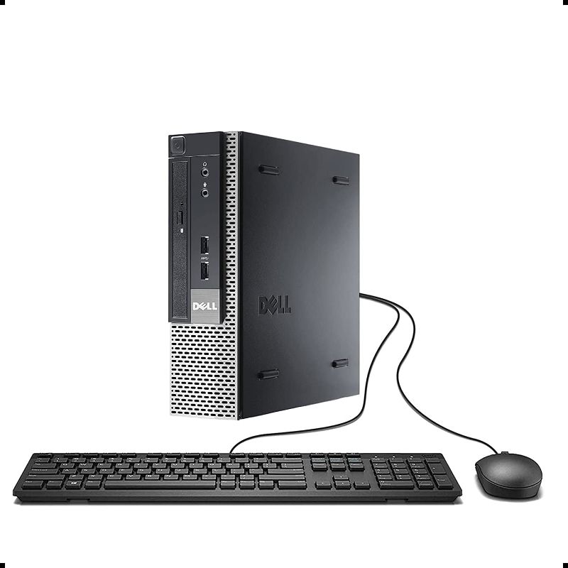 Photo 1 of Dell Optiplex 9020 USFF Desktop Computer - Intel i5-4570S Upto 3.6GHz, HD Graphics 4600 4K Support, 16GB RAM, 512GB SSD, DisplayPort, HDMI, DVD, AC Wi-Fi, Bluetooth, TDL - Windows 10 Pro (RENEWED)