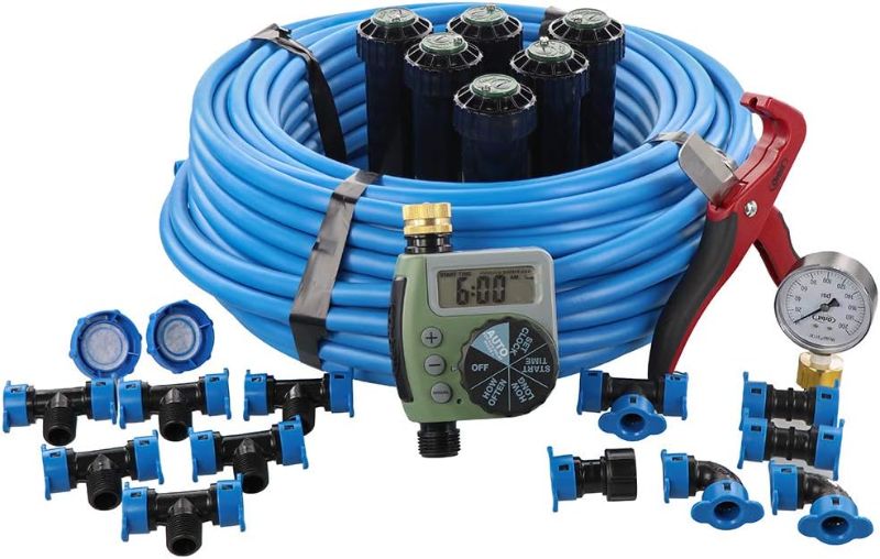 Photo 1 of In-Ground Sprinkler System with Hose Watering Timer
