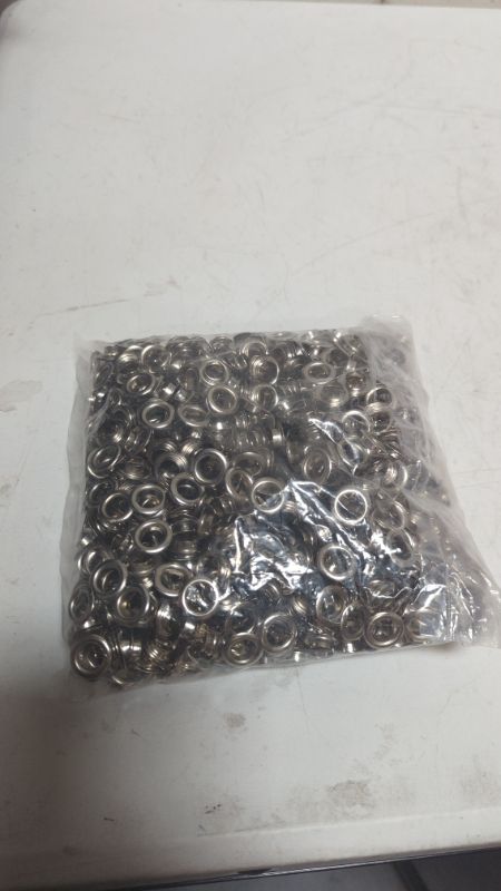 Photo 2 of CRAFTMEMORE 100 PCS Quality Stainless Steel Grommets Eyelets for Clothing, Bead Cores, Canvas, Shoes (2 mm (no washers))
