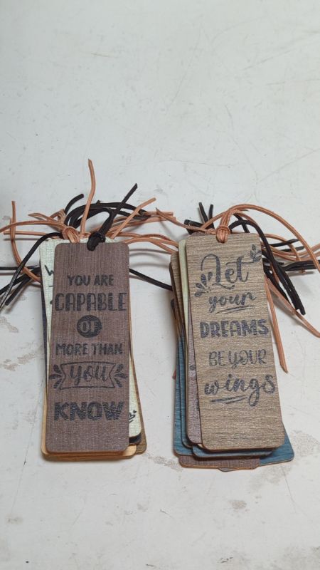 Photo 1 of Glenmal 24Pcs Christian Wooden Prayer Bookmarks with Inspirational Bible Verse Page Clip Religious Gifts for Women Man Book Lovers Home Sunday School Church Reading Supplies 5.5 x 1.5 Inches