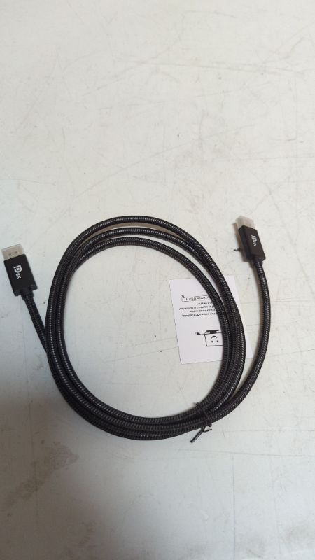 Photo 2 of VESA Certified DisplayPort Cable 1.4, iVANKY 8K DP Cable 6.6ft (8K@60Hz, 4K@144Hz, 2K@240Hz)HBR3 Support 32.4Gbps, HDR, HDCP 2.2, FreeSync G-Sync, Braided Display Port for Gaming Monitor, Graphics, PC 6.6 Feet