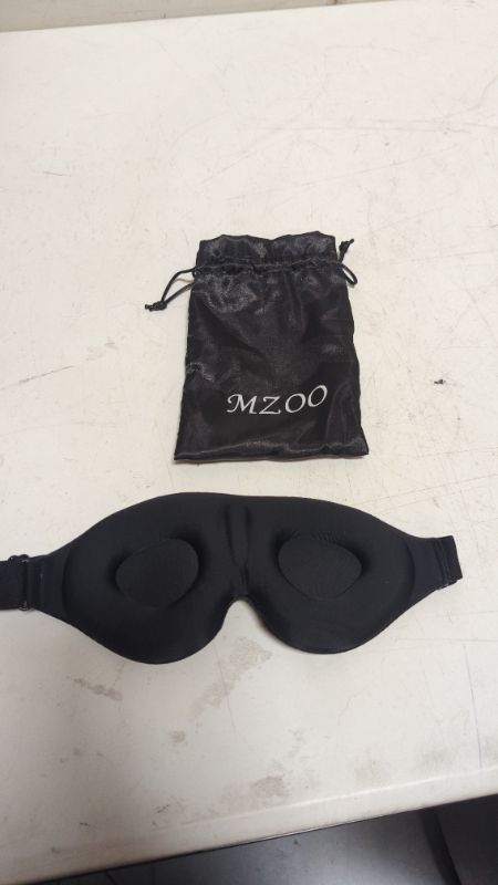Photo 2 of MZOO Sleep Eye Mask for Men Women, 3D Contoured Cup Sleeping Mask & Blindfold, Concave Molded Night Sleep Mask, Block Out Light, Soft Comfort Eye Shade Cover for Travel Yoga Nap, Black
