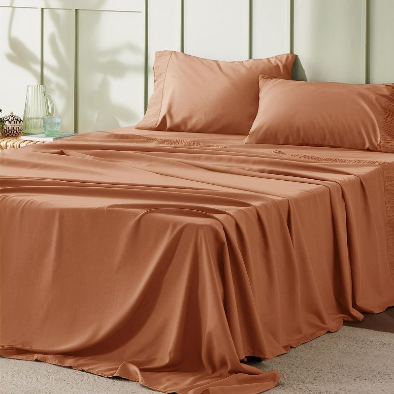 Photo 1 of Easy Care Polyester Microfiber Cooling Bed Sheet