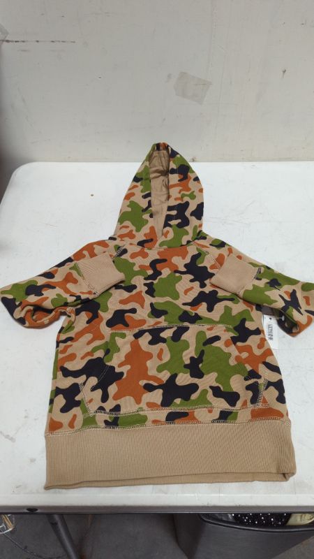 Photo 2 of Amazon Essentials Boys and Toddlers' Fleece Pullover Hoodie Sweatshirts X-Small Green Camo