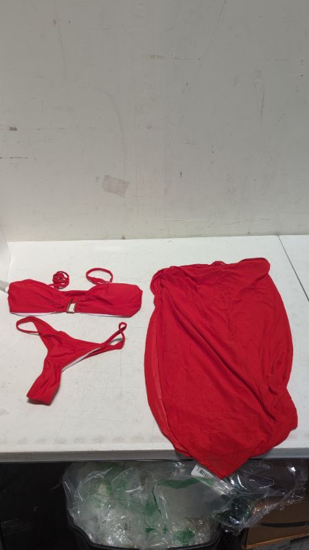 Photo 1 of Red Bikini With Swim Skirt