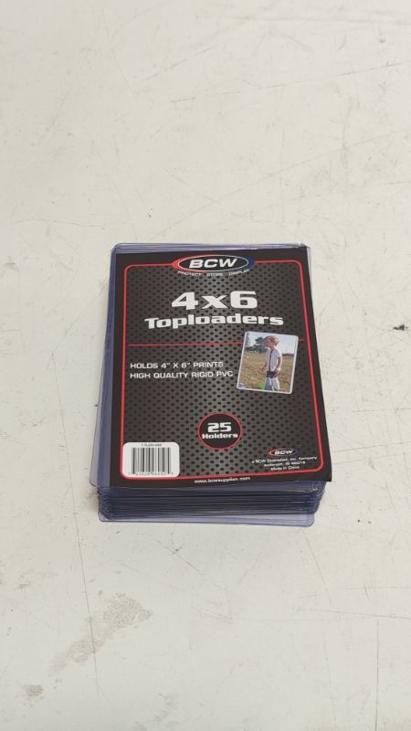 Photo 2 of BCW Top Load Holder (25 Count), 4 x 6
