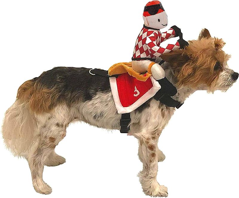 Photo 1 of Midlee Red Jockey Dog Costume (Small)
