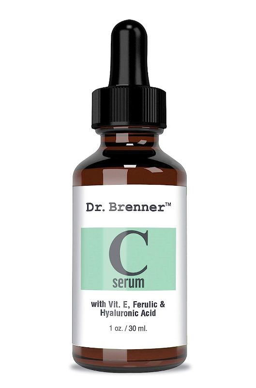 Photo 1 of Vitamin C Serum 20% Pure L-Ascorbic Acid, Ferulic Acid, Vitamin E and Hyaluronic Acid for Face and Eyes Natural Anti Aging Anti Wrinkle 1oz. by Dr. Brenner

