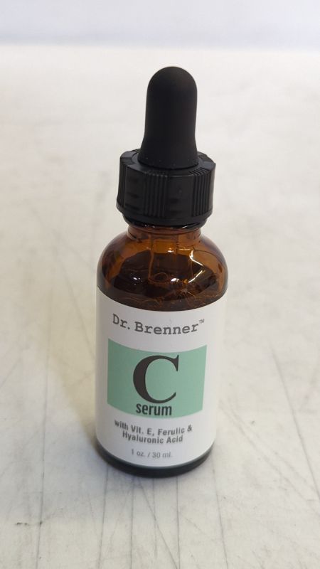 Photo 2 of Vitamin C Serum 20% Pure L-Ascorbic Acid, Ferulic Acid, Vitamin E and Hyaluronic Acid for Face and Eyes Natural Anti Aging Anti Wrinkle 1oz. by Dr. Brenner
