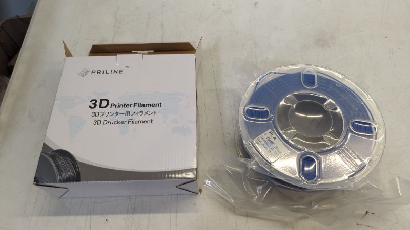 Photo 2 of PRILINE PLA-1KG 1.75 3D Printer Filament, Dimensional Accuracy +/- 0.03 mm, 1kg Spool, 1.75 mm, Blue
