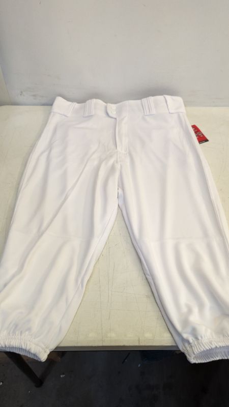 Photo 2 of Rawlings PRO 150 Series Game/Practice Baseball Pant, Adult, Solid Color, Knicker White Large