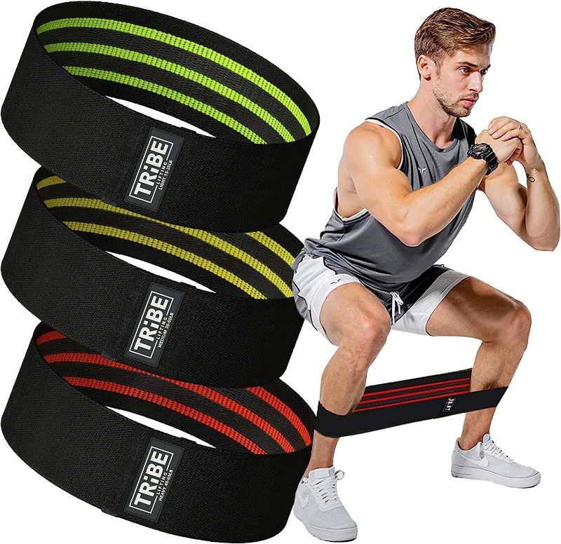 Photo 1 of Fabric Resistance Bands for Working Out - Booty Bands for Women and Men - Exercise Bands Resistance Bands Set - Workout Bands Resistance Bands for Legs