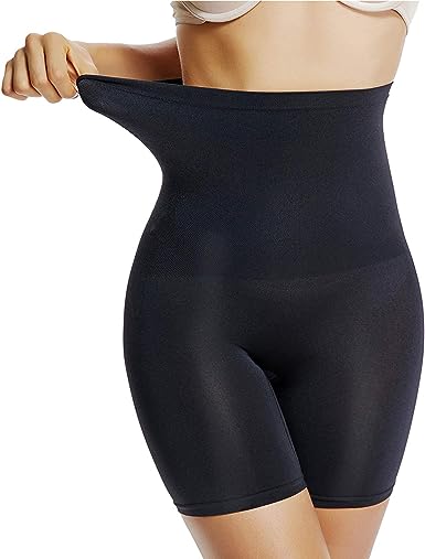 Photo 1 of Shapewear Shorts for Women Thigh Slimmer Slip Shorts Under Dress Tummy Control Panties Body Shaper Size L