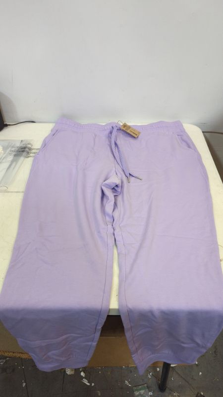 Photo 2 of Amazon Aware Women's Fleece Sweatpants (Available in Plus Size) X-Large Purple