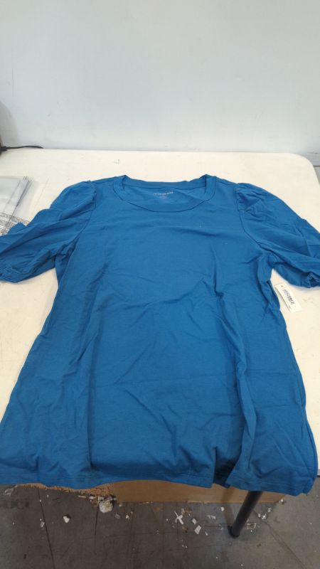 Photo 1 of Amazon Essentials Blue Mid sleeve Shirt