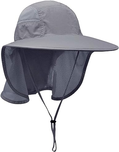 Photo 1 of lenikis Unisex Outdoor Activities UV Protecting Sun Hats with Neck Flap
