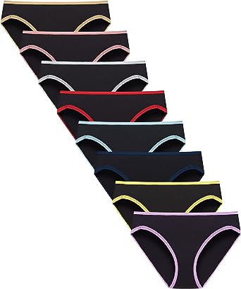 Photo 1 of Finihen Girls Cotton Bikini Panties For Teens Hipster Briefs Toddler Underwear Comfortable Multipacks Size 16