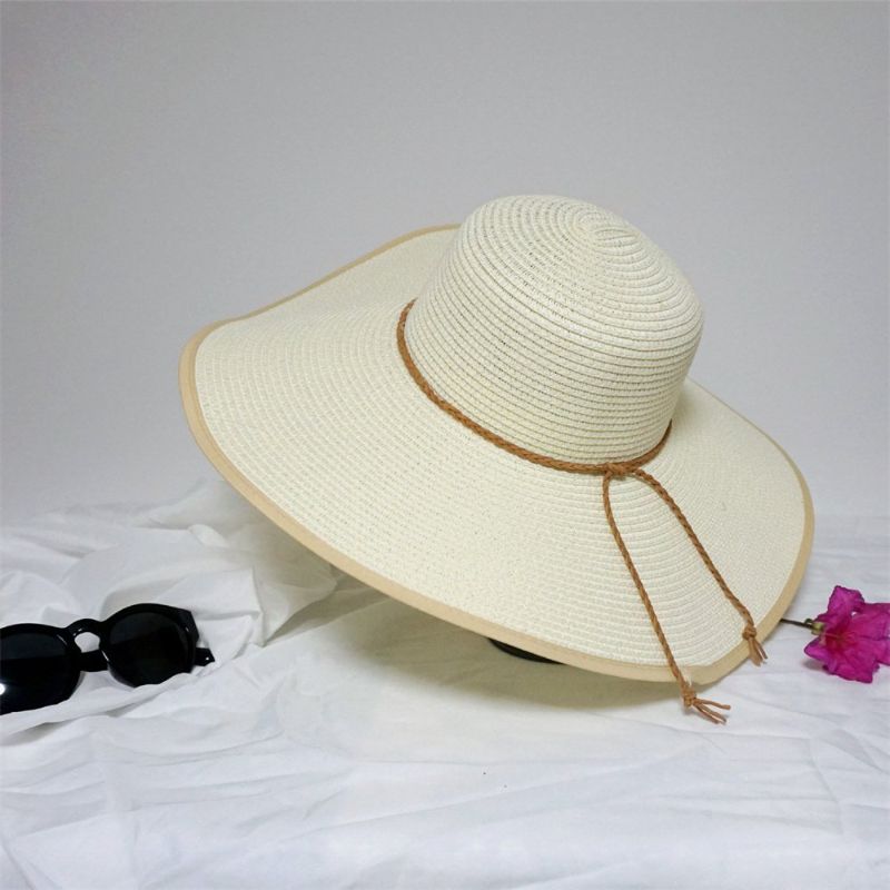 Photo 1 of Women's Summer Foldable Sun Straw Hat UPF 50+ Beach Hat
