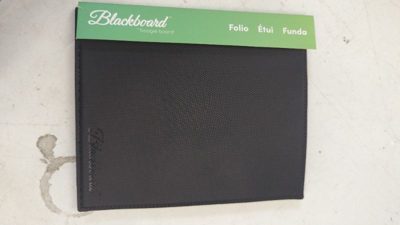 Photo 2 of Boogie Board Protective Folio Cover for Blackboard Note-Size (5.5”x7.25”) Reusable Notebook, Black (Blackboard Note Sold Separately)