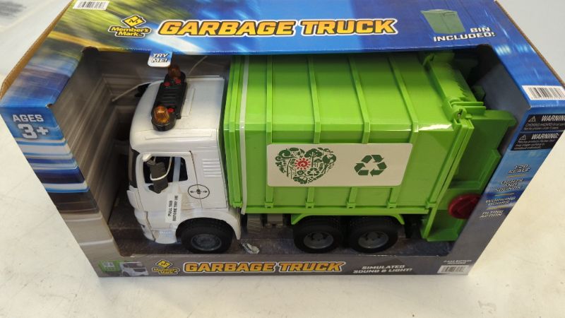 Photo 1 of MEMBER'S MARK City Action Series, Green Garbage Truck
