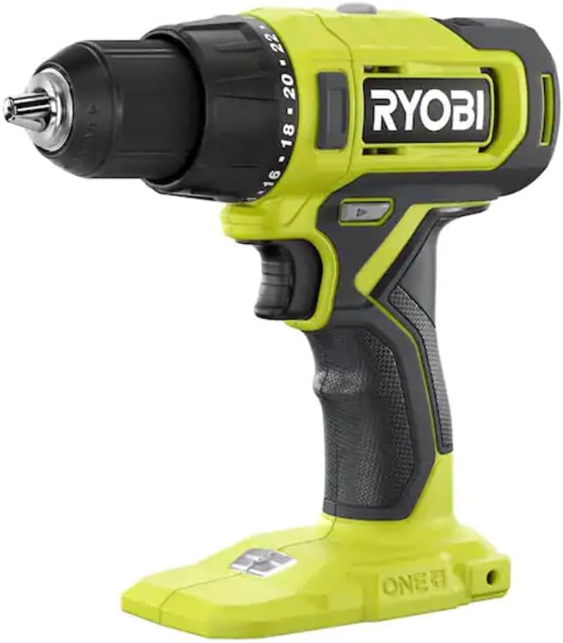 Photo 1 of RYOBI ONE+ 18V Cordless 1/2 in. Drill/Driver (Tool Only) PCL206B Black Green

