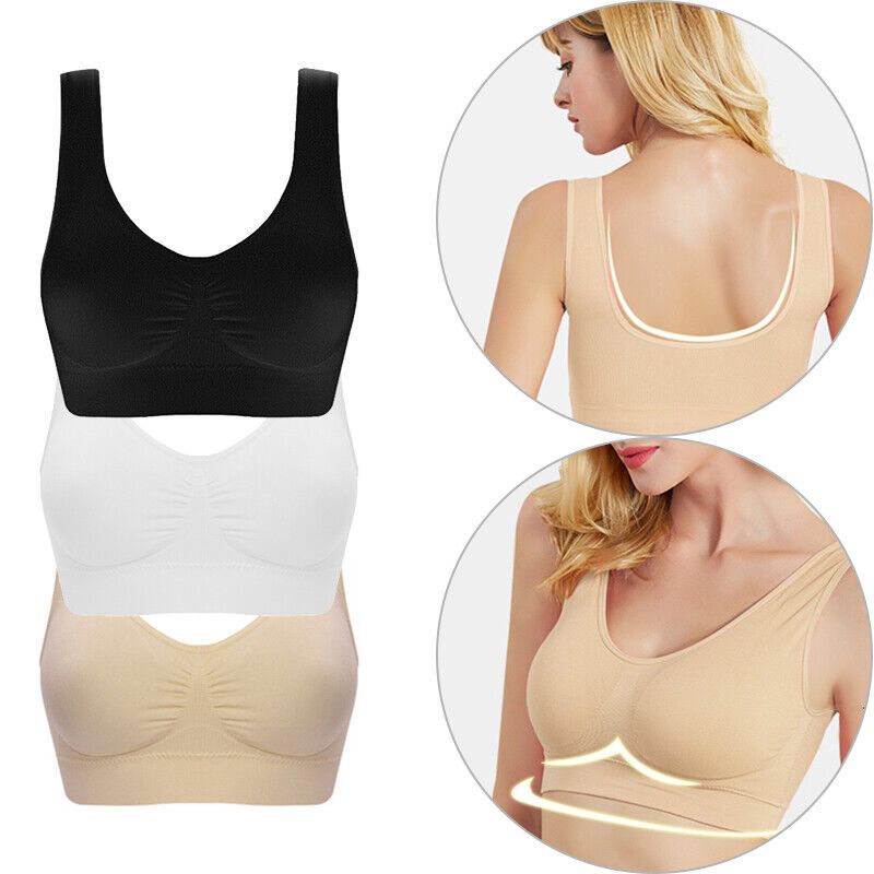 Photo 1 of Women Seamless Sports Bra High Impact Bralette Running Yoga Workout Vest Outdoor Size 3XL