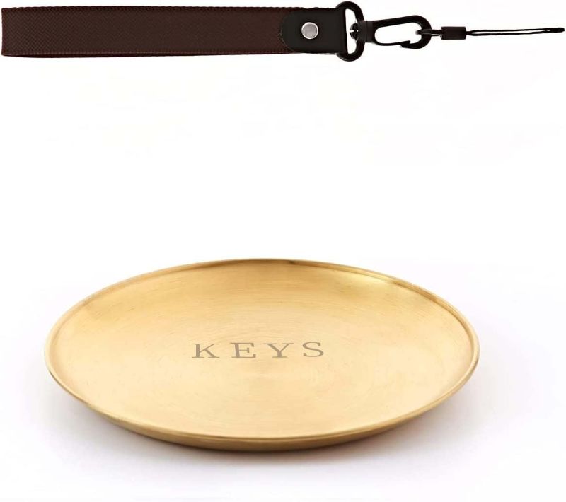 Photo 1 of Andwarmth Key Bowl and Keychain Set -Key Bowl for Entryway Table, Decorative Bowl,Valet Tray, Jewelry Dish,Car Key Plate,Perfume Holder,Key Tray for Entryway Table,Bowl for Keys,Key and Wallet Tray
