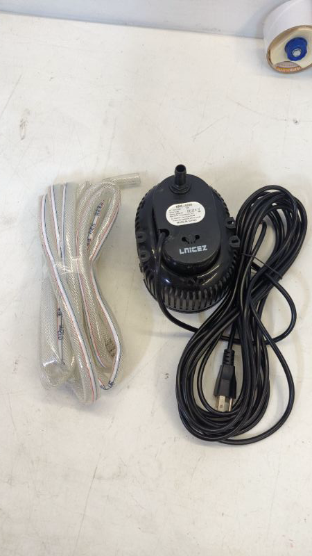 Photo 2 of Lnicez Sump Pump - ?????? Ultra-quiet - Submersible Water Pump, Pool Cover Pump, Sump Pump for Pool Draining with ???? Drainage Hose, Upgraded ???? Thicker Power Cable and 3 Adapters
