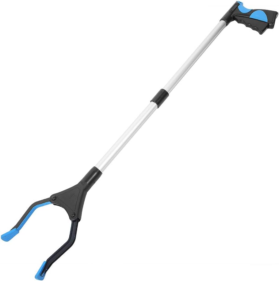 Photo 1 of Grabber Reacher Tool, 31 Inch Folding Claw Grabber, Pick Up Stick Grabber, Reacher Grabber Pickup Tool, Reaching Assist Tool for Trash Pick Up, Litter Picker, Arm Extension (Blue)
