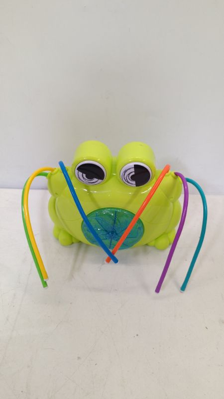 Photo 2 of JOYIN Water Sprinkler for Kids Frog Spray Sprinkler with Wiggle Tubes, Spinning Tongue and Eyes for Kids, Kids Sprinkler Water Toys for Outdoor Yard and Summer Fun Activities
