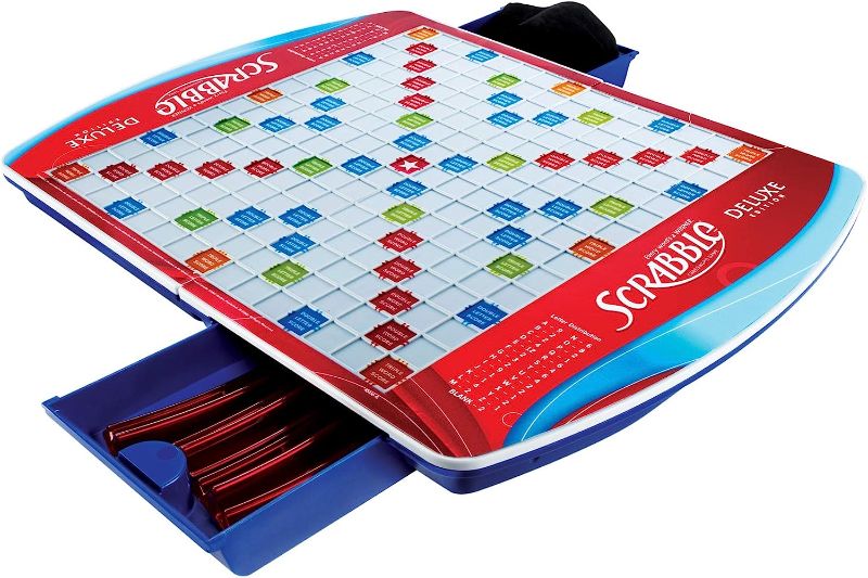 Photo 1 of Hasbro Scrabble Deluxe Edition (Amazon Exclusive) MISSING LETTER TILES