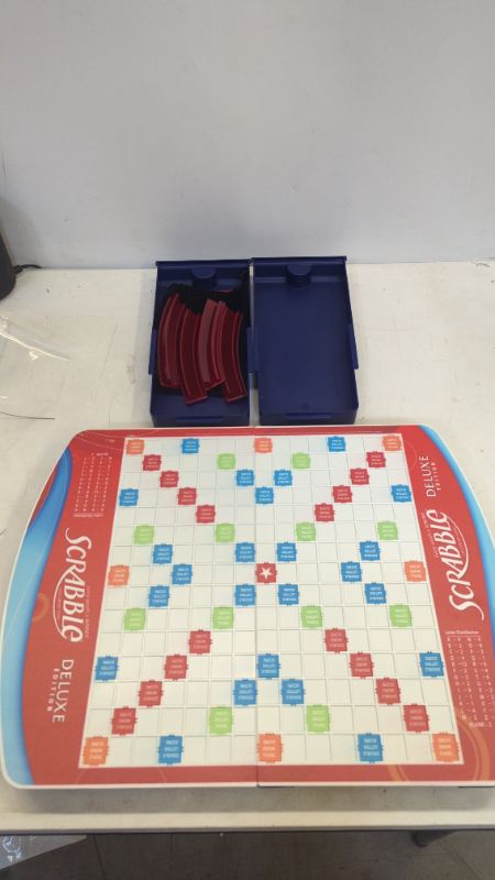 Photo 2 of Hasbro Scrabble Deluxe Edition (Amazon Exclusive) MISSING LETTER TILES