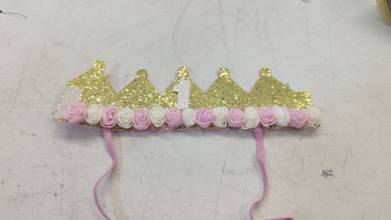 Photo 1 of 1pc Flower Pattern Party Hat