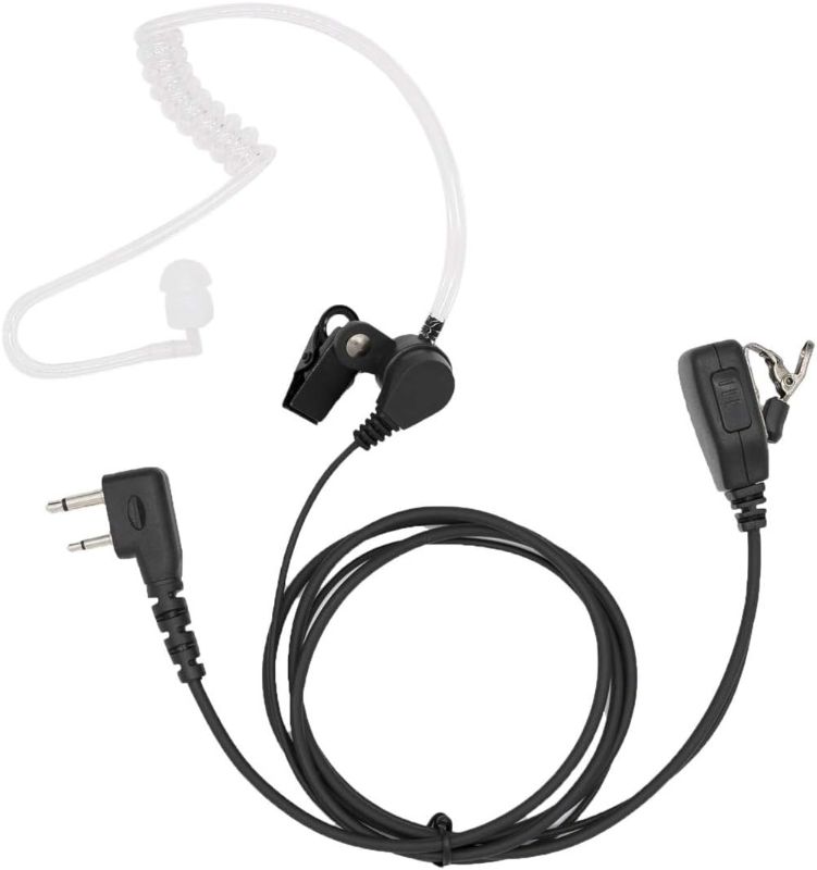 Photo 1 of LEIMAXTE IC-F4011 Earpiece for ICOM 2 Way Radio,IC-F24S IC-F14 IC-F11 IC-F21 IC-F4011 IC-F3011 IC-F3013 IC-F3GT Headset with Mic PTT FBI Security Surveillance Acoustic Tube Walkie Talkie Headphone
