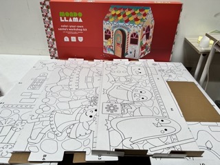 Photo 6 of Color-Your-Own Santas Workshop Large - Mondo Llama

Use your own markers to bring this merry playhouse to life. Kids will love their festive new playhouse that lets them use their own imagination and creativity. Add fake snow to the rooftop use your own p