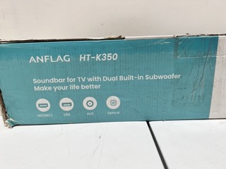 Photo 5 of ANFLAG HT-K350 Sound Bar for TV, 38 Inch Soundbar with Dual Built-in Subwoofer, 90W Wired & Wireless Bluetooth 5.0/HDMI/Optical/Aux/USB, 3D Stereo Sound,Black, 
