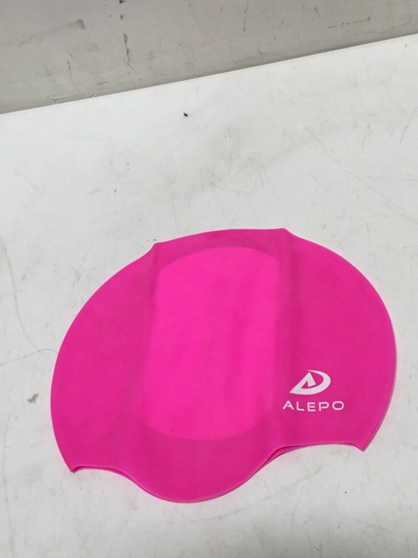 Photo 2 of Alepo Swim Cap Long Hair (PINK)