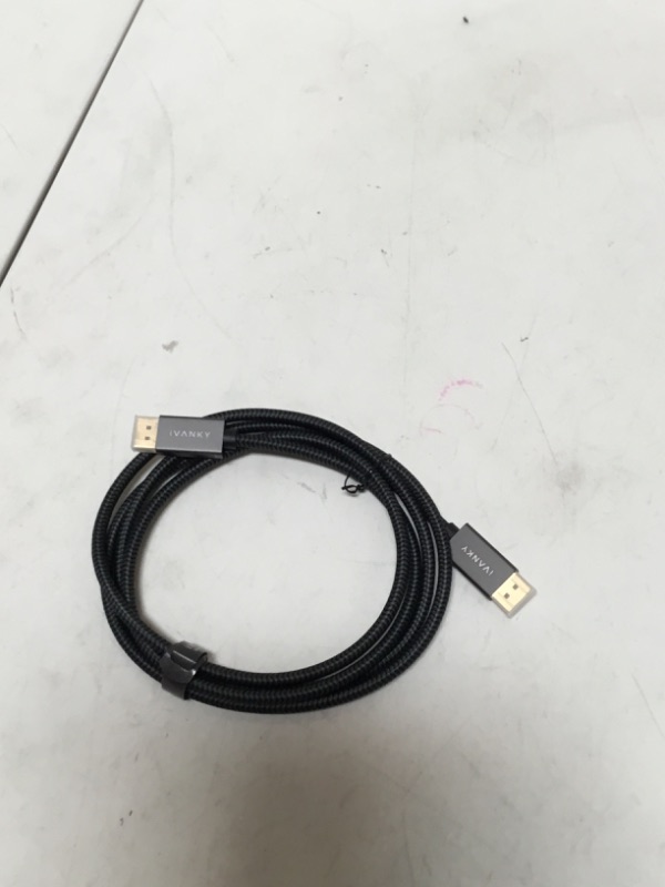 Photo 3 of IVANKY VESA Certified DisplayPort Cable, 6.6ft DP Cable 1.2,[4K@60Hz, 2K@165Hz, 2K@144Hz], Gold-Plated Braided High Speed Display Port Cable 144Hz, for Gaming Monitor, Graphics Card, TV, PC, Laptop
