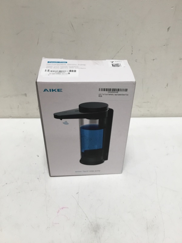 Photo 2 of AIKE Rechargeable Automatic Soap Dispenser - 17oz. Sensor Pump for Kitchen Dish Soap Black